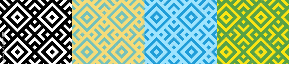 modern geometric square seamless pattern colorfull modern geometric square seamless pattern colorfull