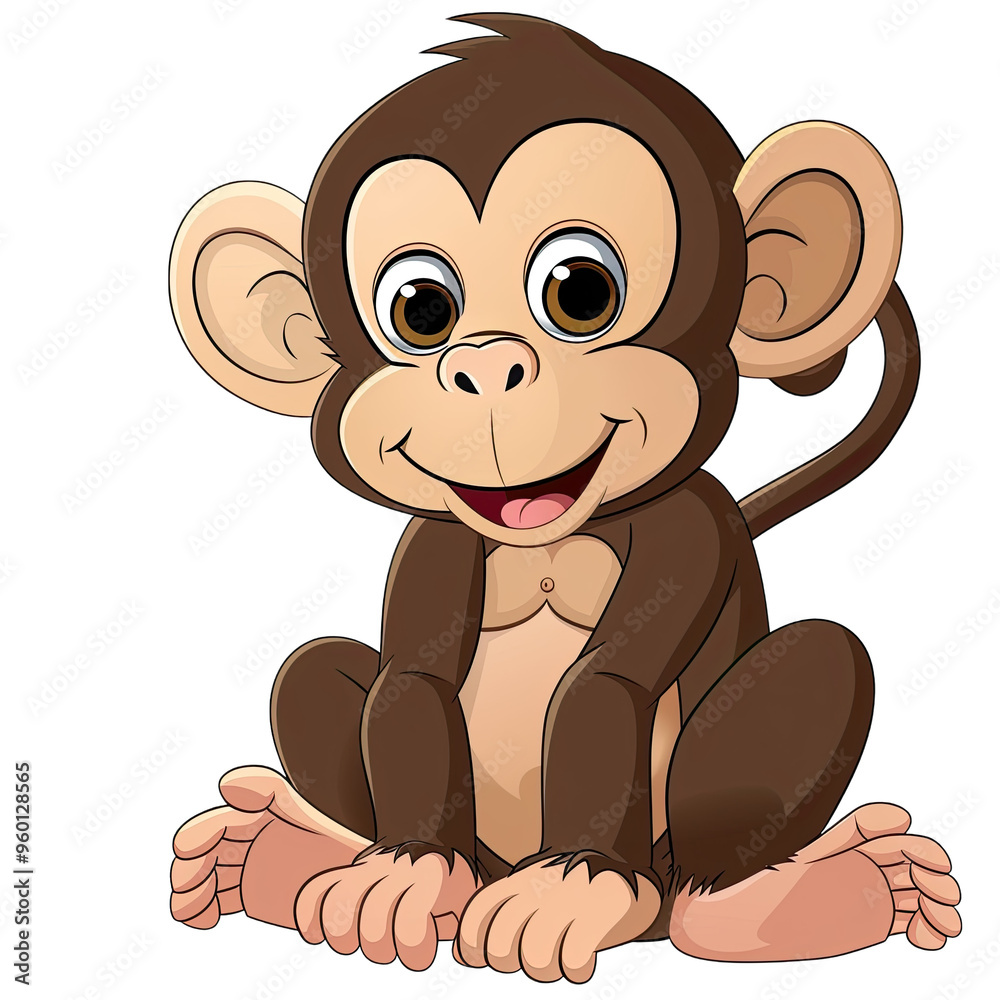 Obraz premium monkey on transparent background png