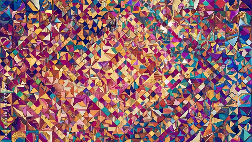 Colorful geometric background with mosaic design Colorful geometric background with mosaic design