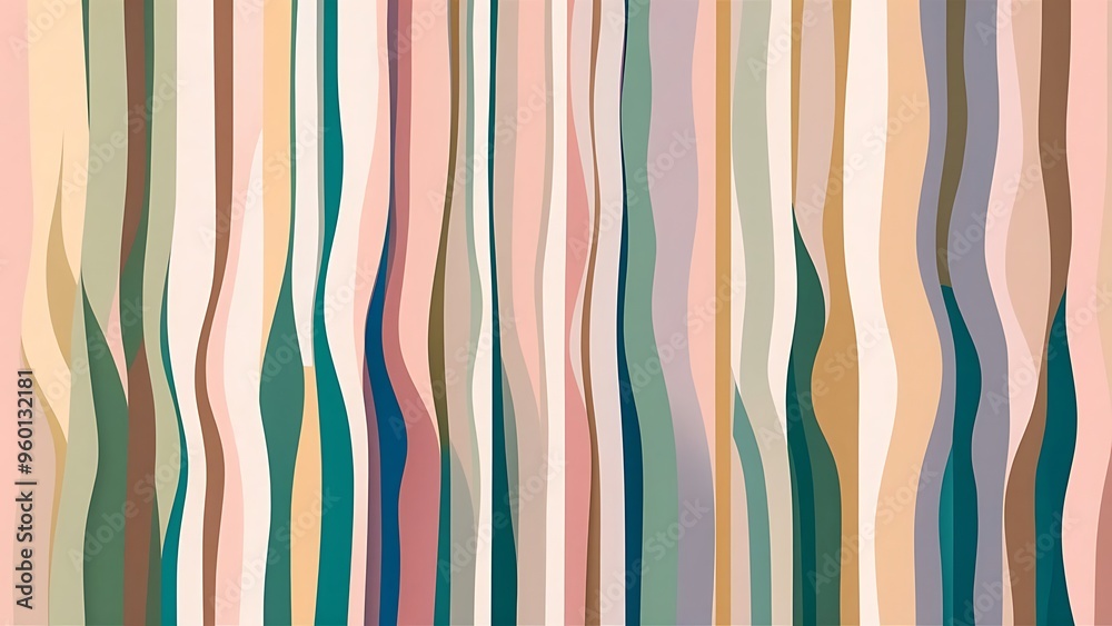 Background of vertical wavy lines of pastel abstract horizo Background of vertical wavy lines of pastel abstract horizo