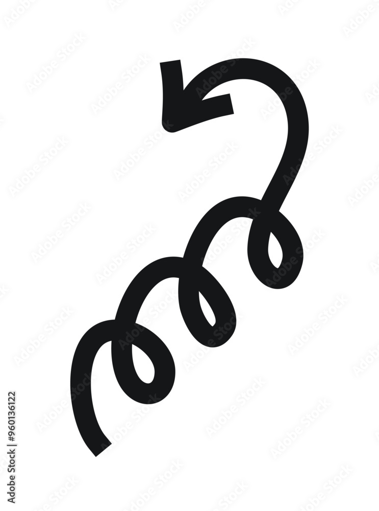 Fototapeta premium Hand drawn arrow up, profit and finance concept