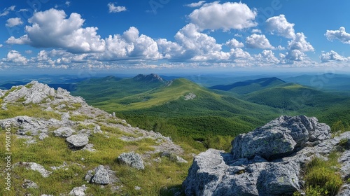 Panoramic view from Homiak Mount's summit. photo