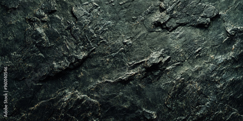 A dark green textured surface with a slightly rough, grainy texture, resembling dark granite or basalt.