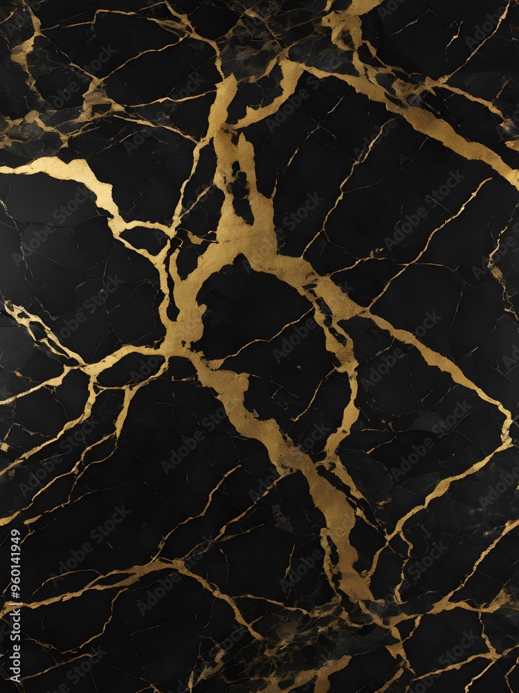 Black marble with gold veins for a luxurious look Black marble with gold veins for a luxurious look