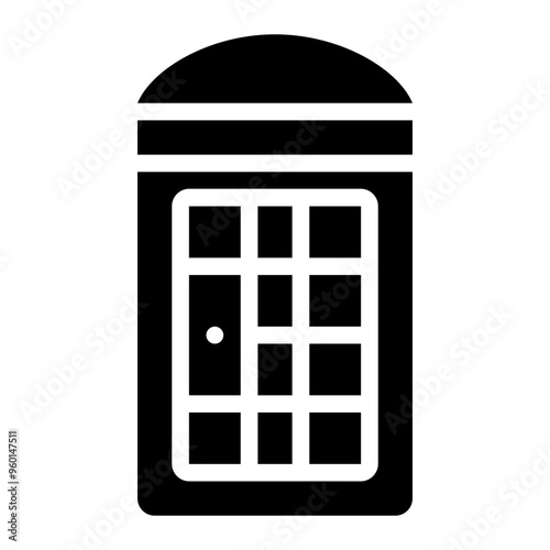 telephone booth, telephone box, telephone, places, city solid or glyph icon