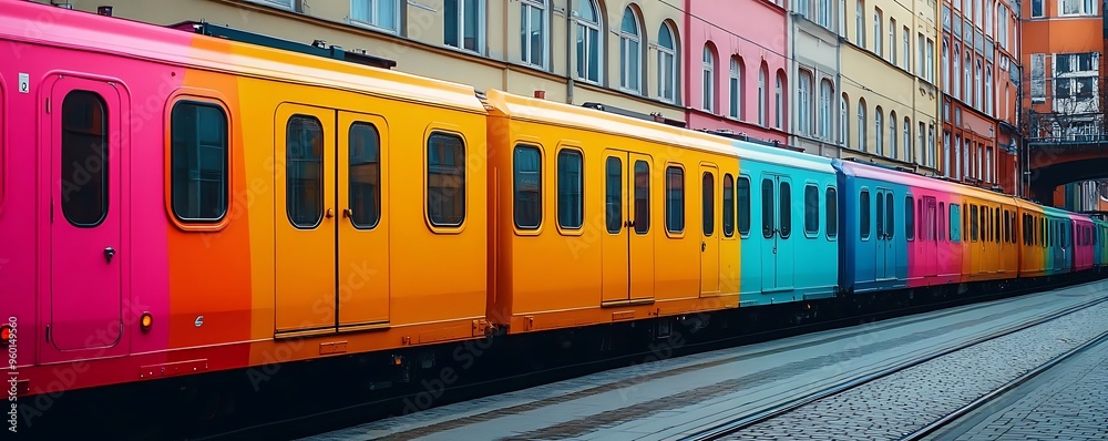 Colorful Train Photo Colorful Train Photo