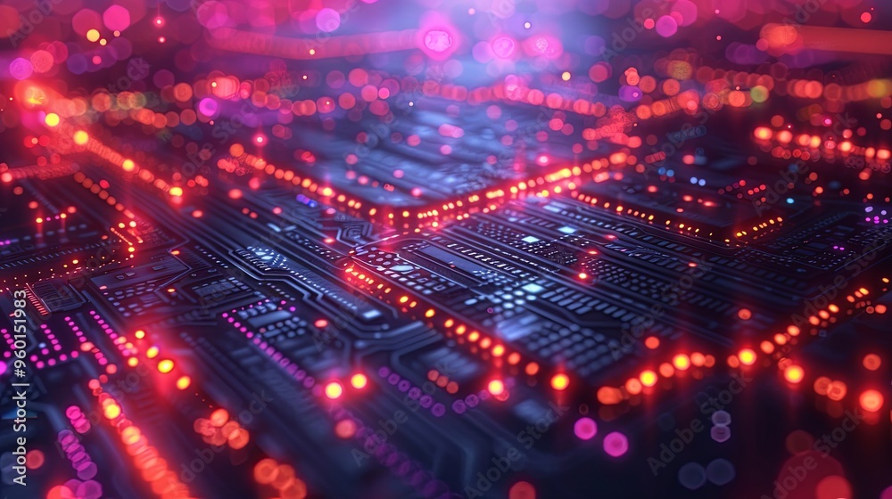 3d abstract technology background. Abstract concept data center technology. Artificial Intelligence. Personal data security, processing or protection 3d abstract technology background. Abstract concept data center technology. Artificial Intelligence. Personal data security, processing or protection