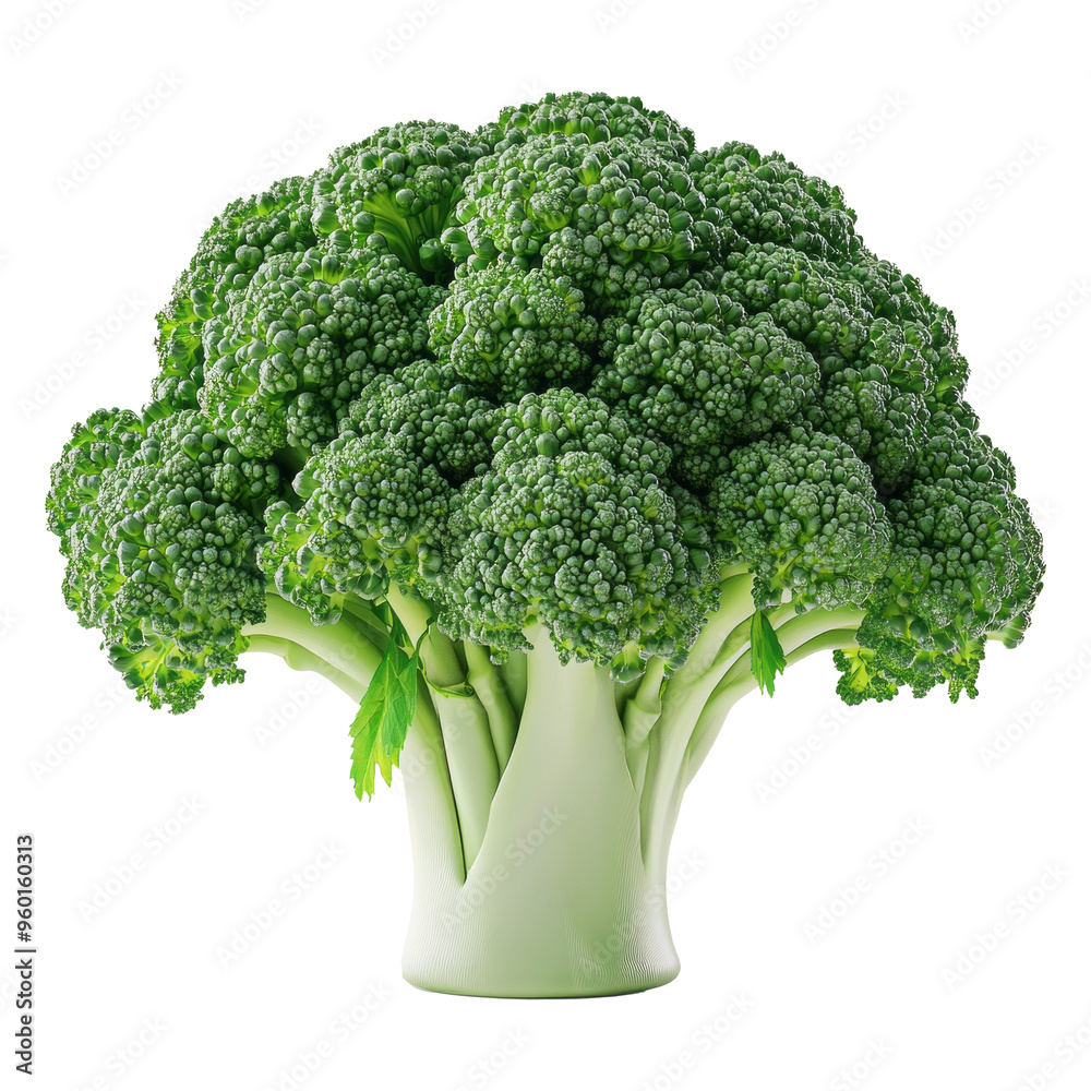 Broccoli isolated background. Full depth of field. Generative AI technology. Broccoli isolated background. Full depth of field. Generative AI technology.