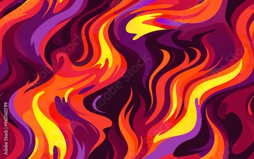 A close-up image of flames burning against a black background. The flames are bright orange and yellow, and they are reflecting on the surface below.blaze fire flame texture background