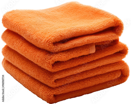 Stack of orange towels