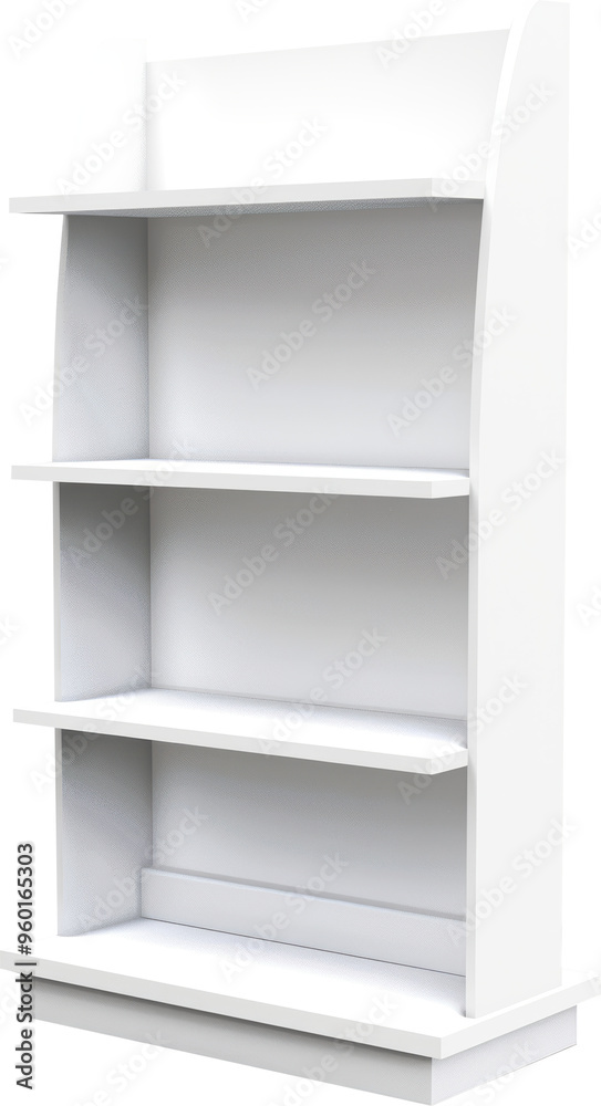 White shelf unit for display White shelf unit for display