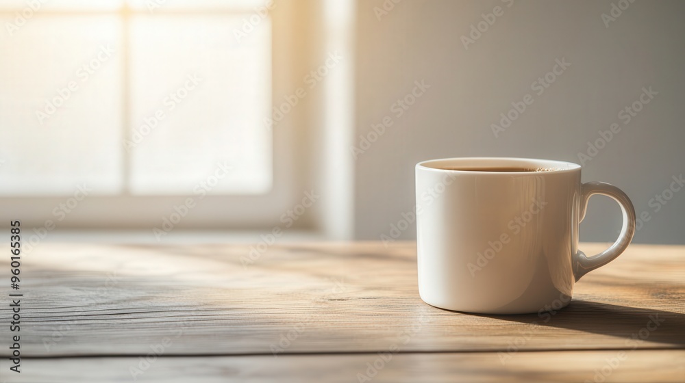 Cozy Coffee Moment, A warm coffee cup rests on a rustic wooden table, bathed in gentle sunlight, creating an inviting atmosphere perfect for relaxation and reflection. Cozy Coffee Moment, A warm coffee cup rests on a rustic wooden table, bathed in gentle sunlight, creating an inviting atmosphere perfect for relaxation and reflection.
