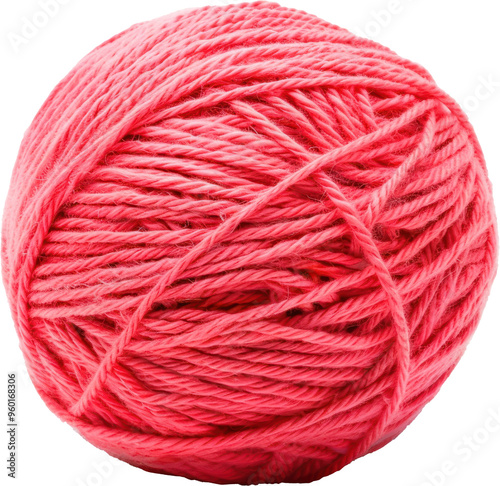 A ball of pink yarn