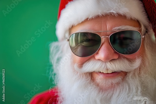 Stylish Santa Claus with Sunglasses, Festive Season