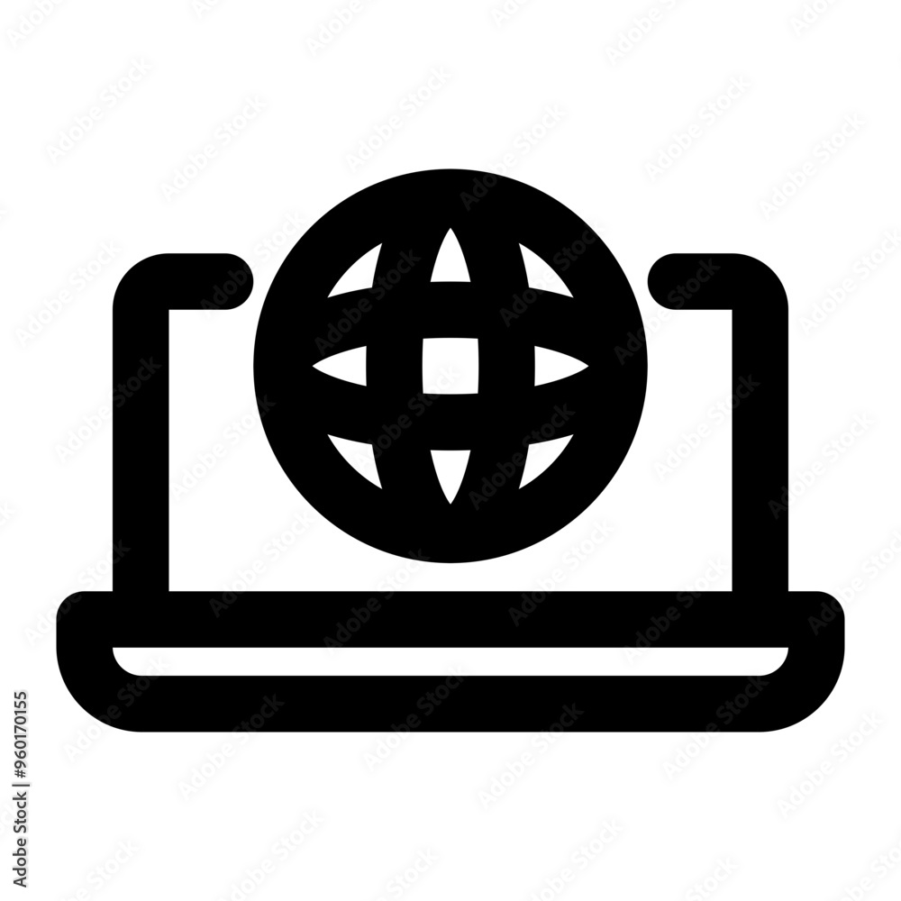 computer, laptop, device, internet, internet of things outline icon computer, laptop, device, internet, internet of things outline icon