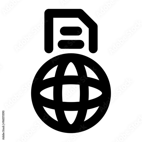 data, file, internet, iot, internet of things outline icon