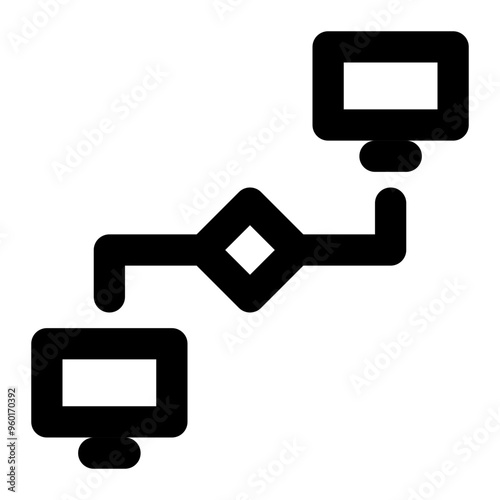 interoperability, network, internet, connection, internet of things outline icon