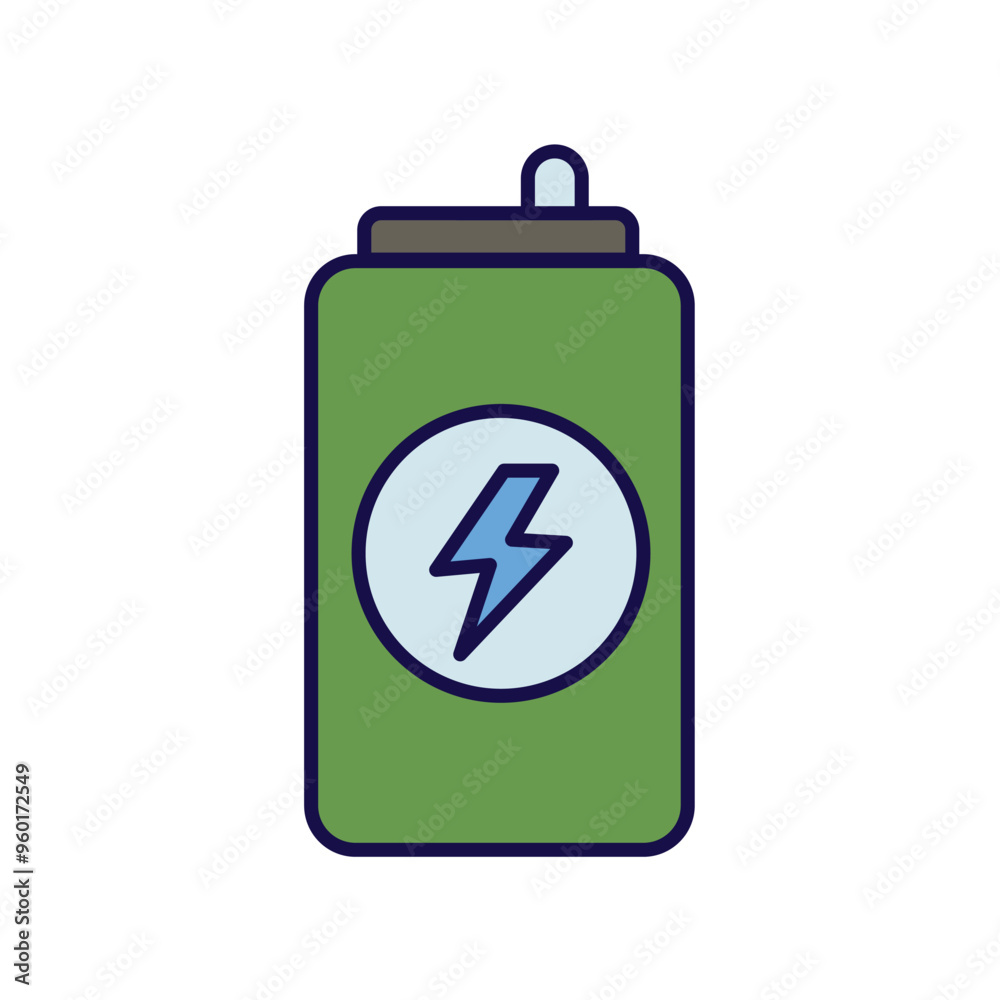 energy drink color line icon with white background vector stock illustration energy drink color line icon with white background vector stock illustration