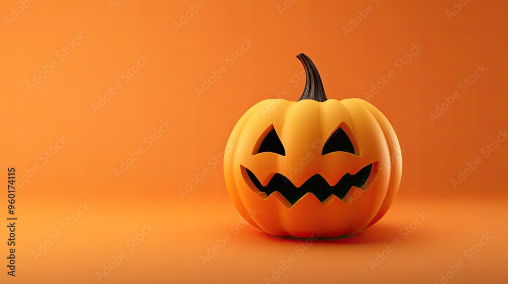 3D Creepy Pumpkin Emoji 3D Creepy Pumpkin Emoji