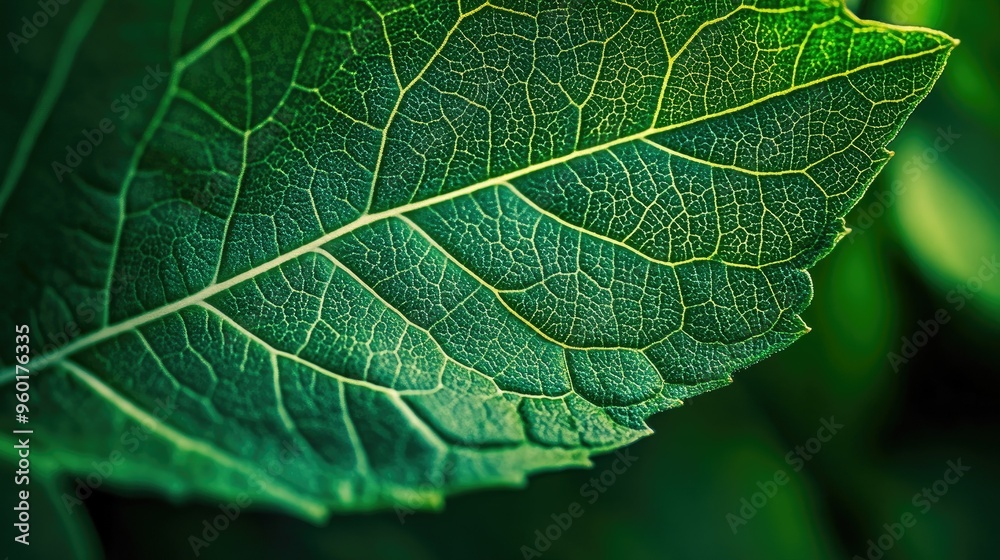 A close-up of a vibrant green leaf with intricate veins, showcasing the natural patterns and textures in great detail. A close-up of a vibrant green leaf with intricate veins, showcasing the natural patterns and textures in great detail.