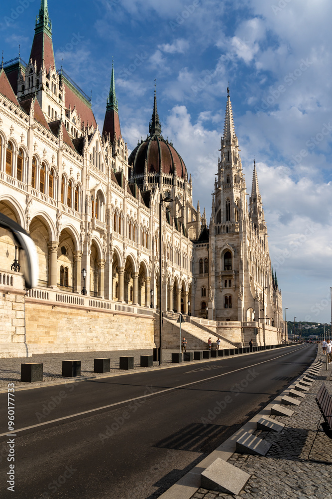 Portion of the Hungarian Parliament Building in Budapest, Hungary. Portion of the Hungarian Parliament Building in Budapest, Hungary.