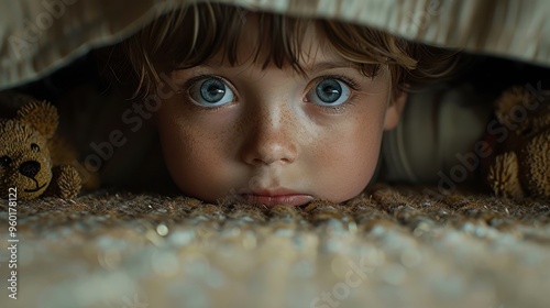 portrait of a child who is subjected to domestic violence