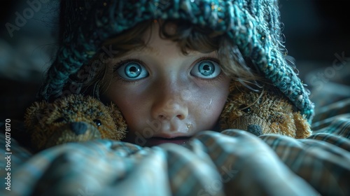 portrait of a child who is subjected to domestic violence