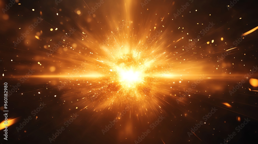 A vibrant explosion of light and energy, creating a mesmerizing display of sparks and brilliance in a dark background. A vibrant explosion of light and energy, creating a mesmerizing display of sparks and brilliance in a dark background.