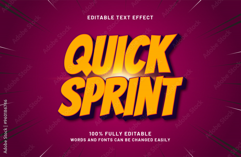 quick sprint editable text effect in speed and race text style quick sprint editable text effect in speed and race text style