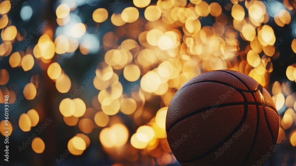 Basketball Under a Golden Sky Basketball Under a Golden Sky