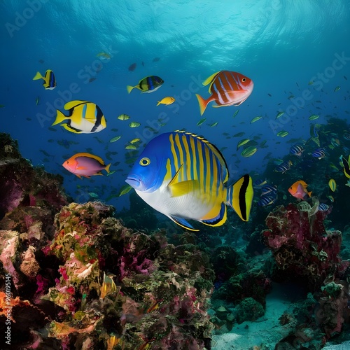 coral reef and fish