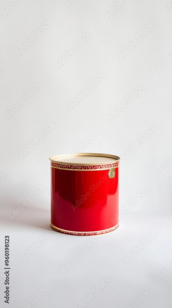 Vibrant Red Paint Can on White: Essential Tool for Home Renovation and DIY Projects. Eco-friendly, Safe Formulation Adds Color to Remodeling. Perfect for Cultural Inclusivity, Marketing Campaigns, Bes Vibrant Red Paint Can on White: Essential Tool for Home Renovation and DIY Projects. Eco-friendly, Safe Formulation Adds Color to Remodeling. Perfect for Cultural Inclusivity, Marketing Campaigns, Bes