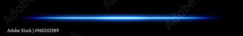 Blue light flare - flash light streak ray