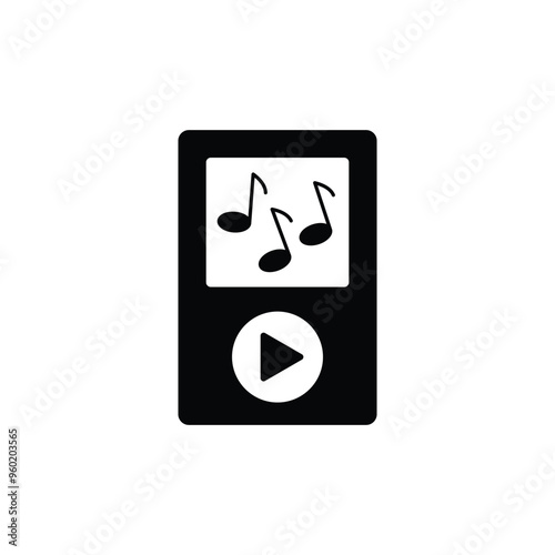mp3 icon vector listen to music sign