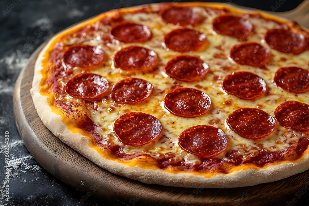 Delicious Pepperoni Pizza Photo Delicious Pepperoni Pizza Photo