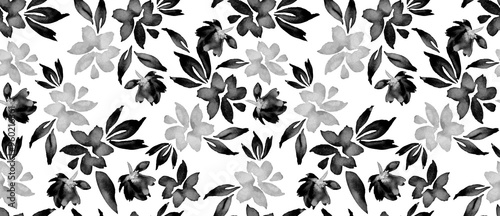 seamless floral pattern. Hand draw flowers pattern.