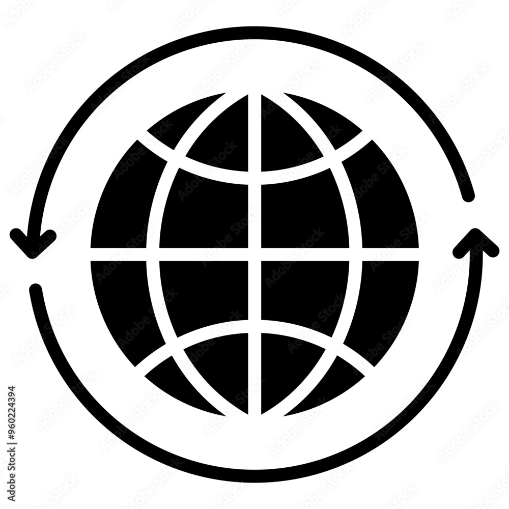 Globe Icon Element For Design