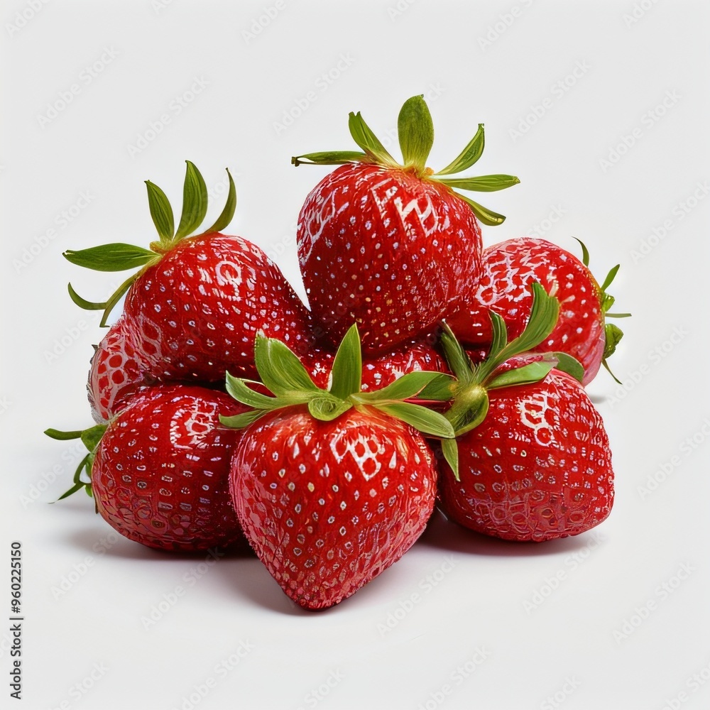Fresh Strawberries on a white Background Fresh Strawberries on a white Background