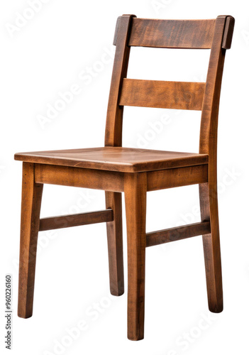 PNG Vintage brown wooden chair furniture architecture.