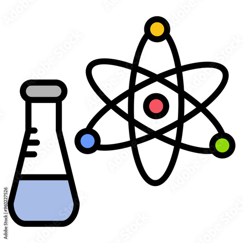 Atom Icon Element For Design