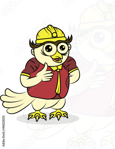Bird constriction vector illustration 