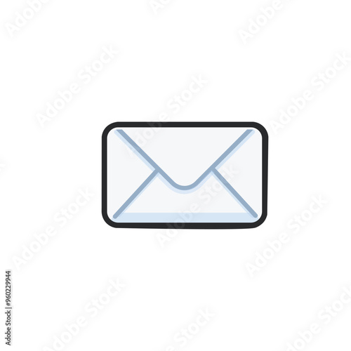 Free Download a letter in outline flat vector design. - GFXLoad