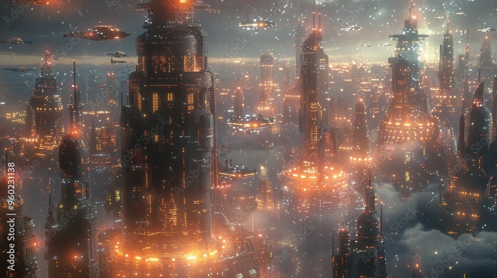 Fototapeta premium the city of the future