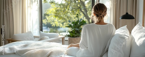 Female Solo Traveler Relaxi...