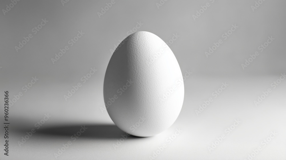 White photography of an egg on a table White photography of an egg on a table