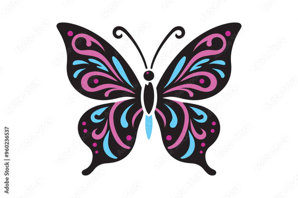 Butterfly Illustration simple vector Art style Butterfly Illustration simple vector Art style