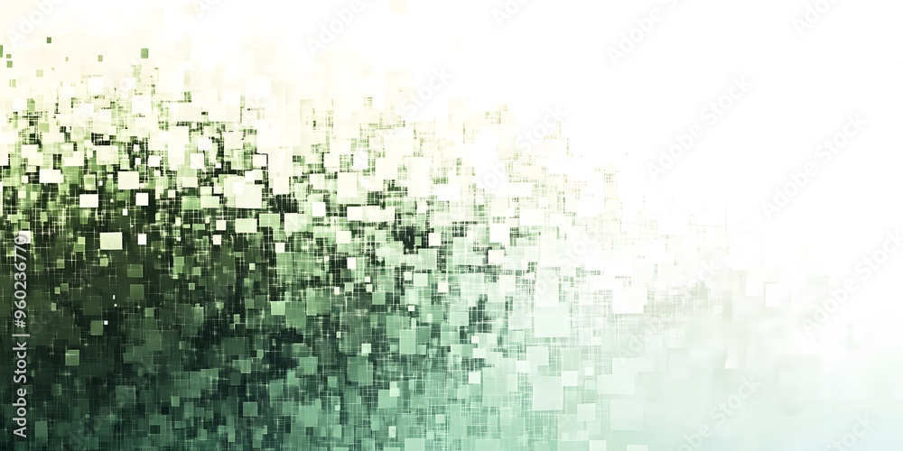 Abstract green check box and white space gradient background Abstract green check box and white space gradient background