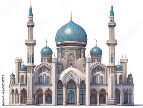 3D mosque. Mosque Exterior mosque 