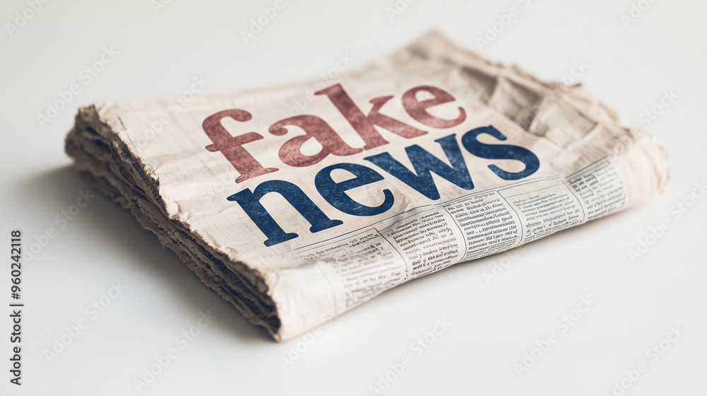 Obraz premium Fake News Newspaper Concept