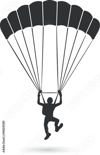 Parachute silhouette